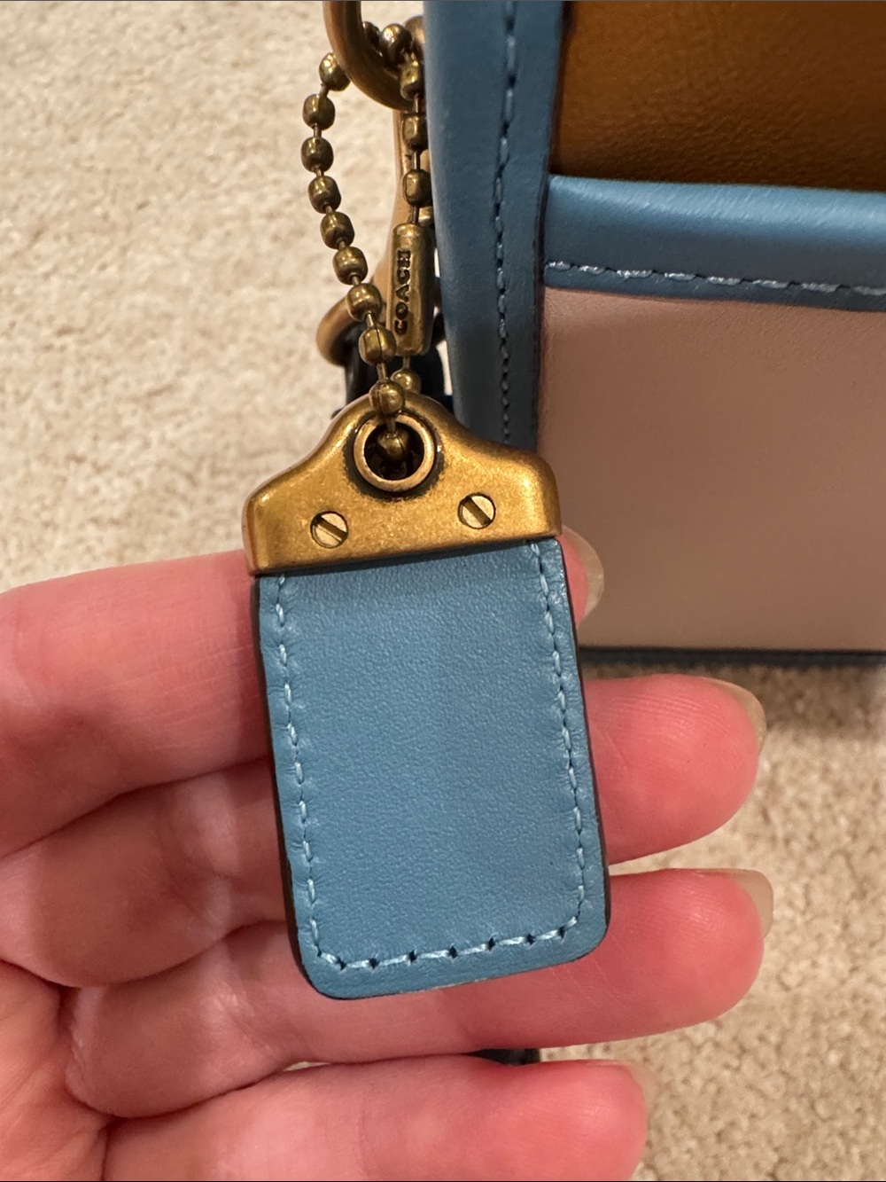 Coach 1941 Glovetanned leather clutch pouch wristlet 1941 hang tag 89328 color - Picture 9 of 9